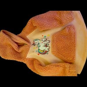 Pink Fleece hoodie for a baby girl